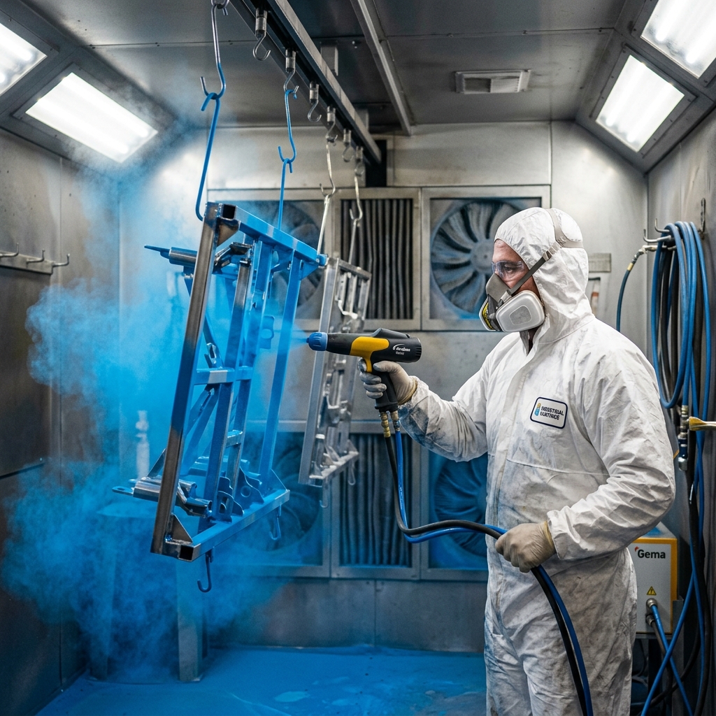Pintura electrostática industrial